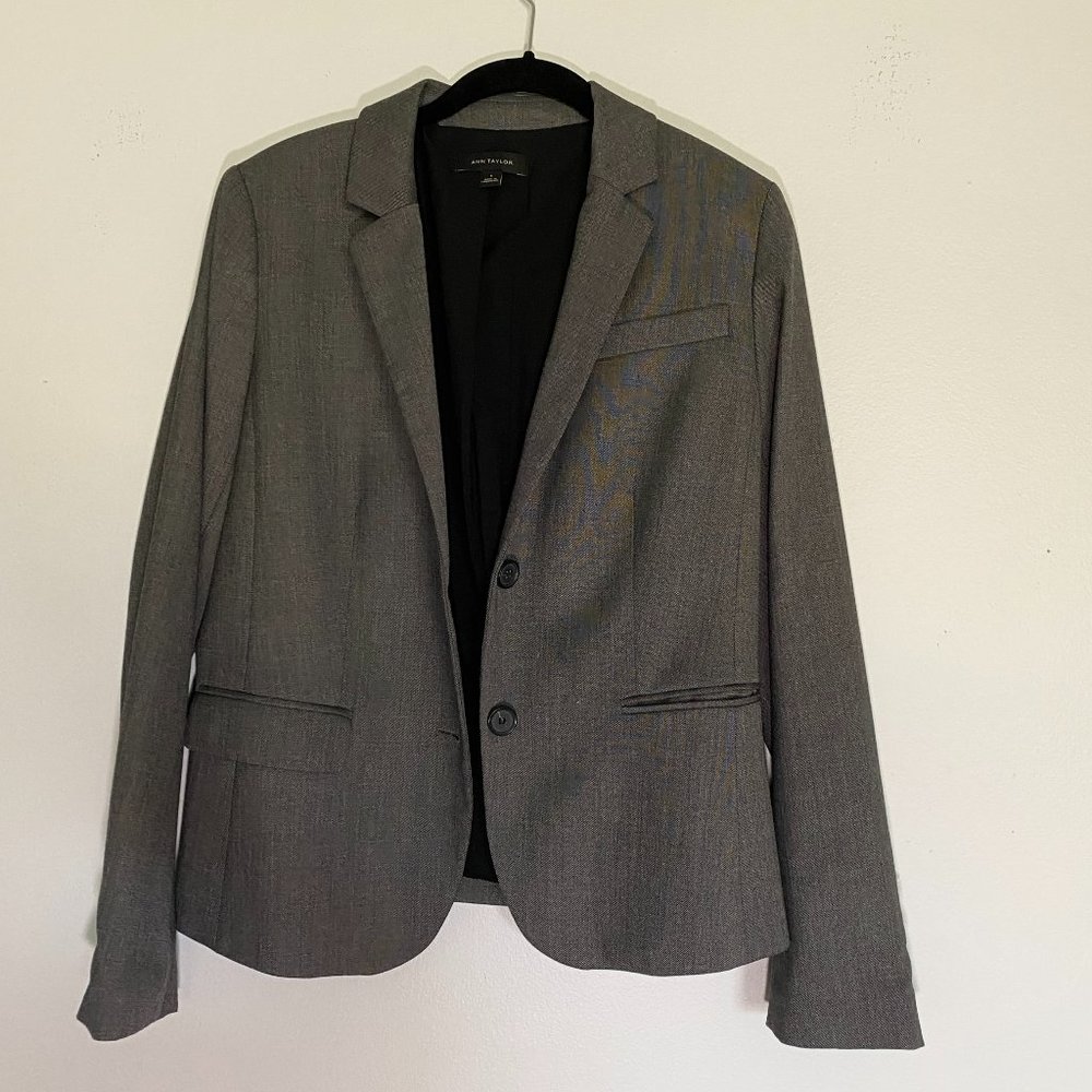 Ann Taylor Gray Blazer